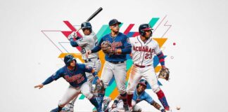 Jugadores Latinos MLB All Star 2025: La Lista de Estrellas Montaje de estrellas latinas del béisbol como Juan Soto y Fernando Tatis Jr., seleccionados para el MLB All-Star Game 2025